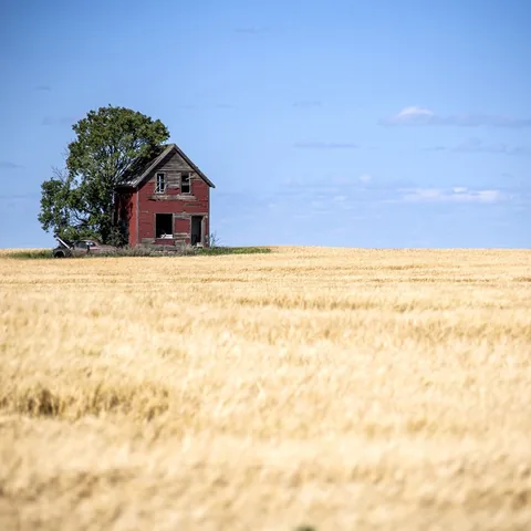 Ingrid Misner, Red Farm House, Saskatchewan