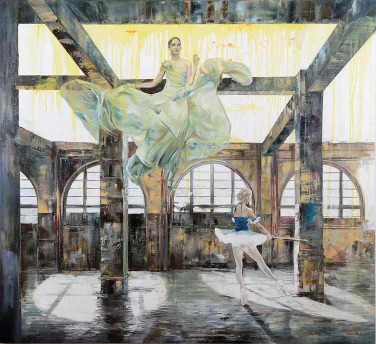 Janusz Orzechowski, And why such nothing is actually something to me, 1982. Oil on canvas Image: 43 ½ x 47 ¼ inches Signature on certificate of authenticity
