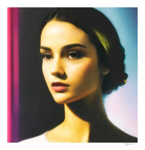 Gene DeSanctis, Portrait With Yellow Satin Headband, 2nd Version, 2024