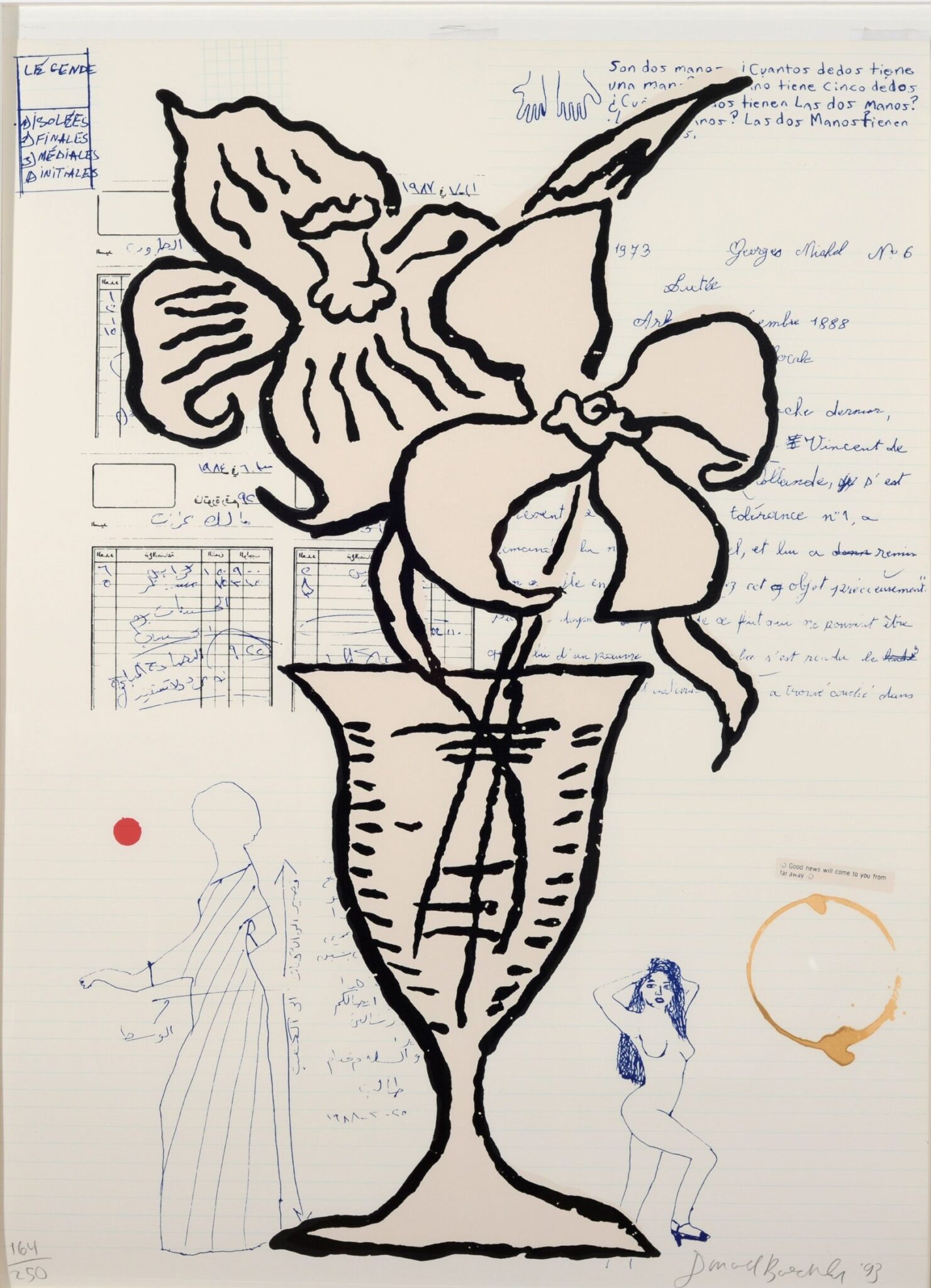 Donald Baechler, Untitled (Flowers), 1993