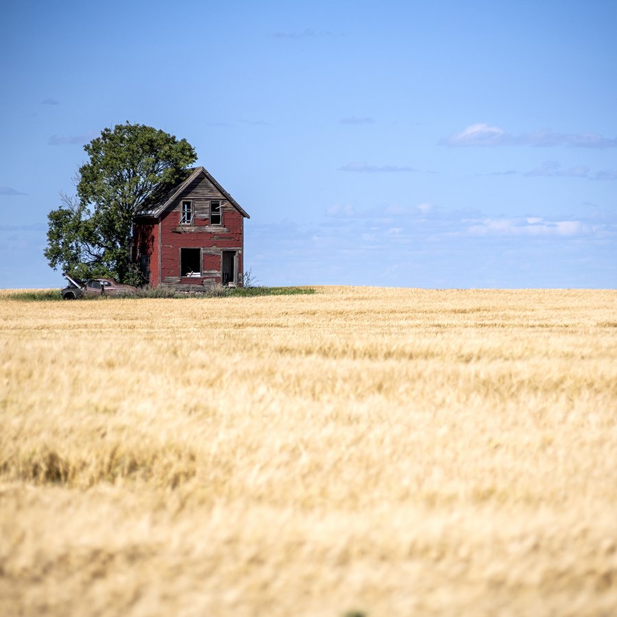 Ingrid Misner, Red Farm House, Saskatchewan